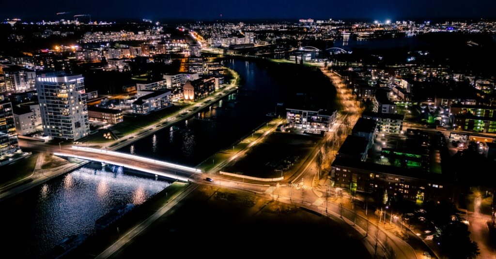 Finland cityscape banking