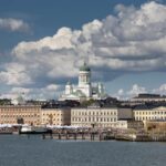 Helsinki skyline financial district