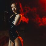 latex gimp suit detail