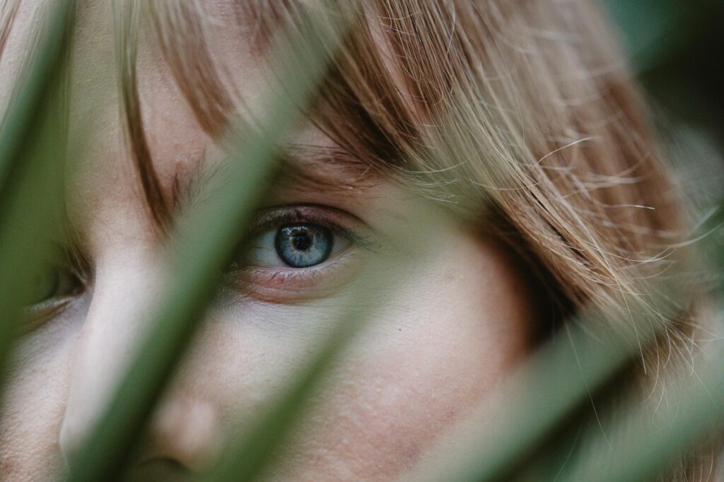 person looking at loan documents