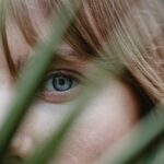 person looking at credit report