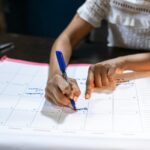 person planning budget